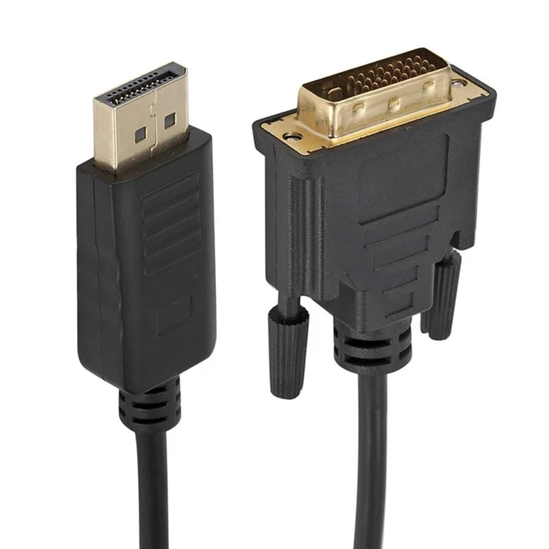 1.8m Displayport to DVI Adapter Cable DP to DVI Connection Converter HD 1080P Male to Male Adapter for HDTV PC Laptop Projector Oasis Select