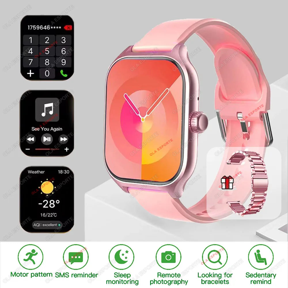 Ola Esporte Smartwatch GPS Bluetooth Call Heart Rate IP68