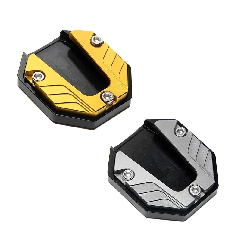 1/2/4pcs Universal Bicycle Foot Extension Kickstand Accessories Motorcycle Side Stand Cover Aluminum Alloy Motorcycle Stands Pad Oasis Select Mixed-2pcs 1
