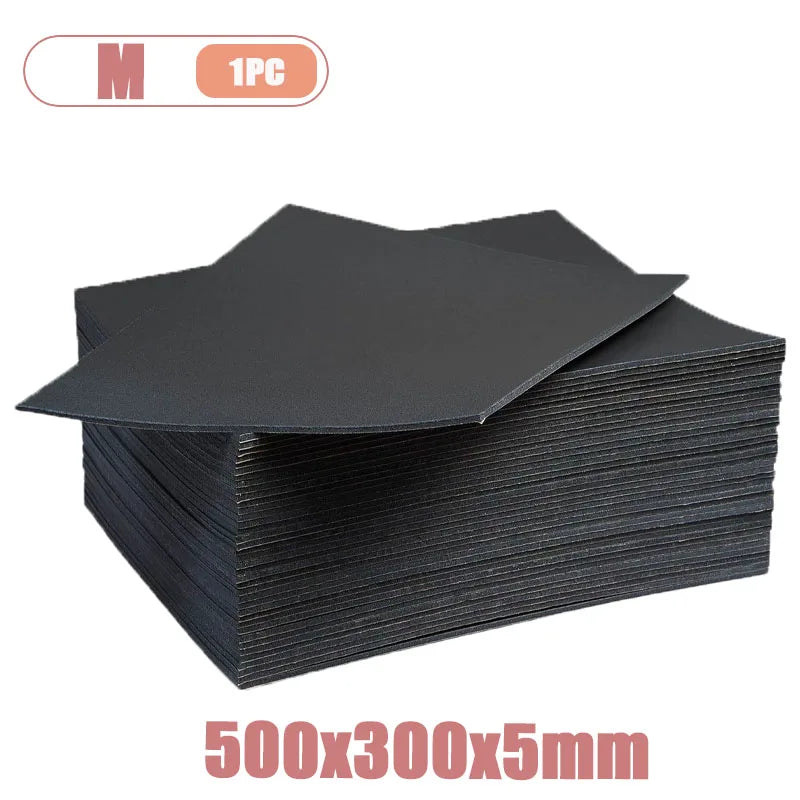 1-4PCS 5mm Car Sound Deadener Mat XPE Closed Cell Polyethylene Foam Noise Insulation Padding for Hood Door Anti Vibration Oasis Select 500x300x5mm-1PC