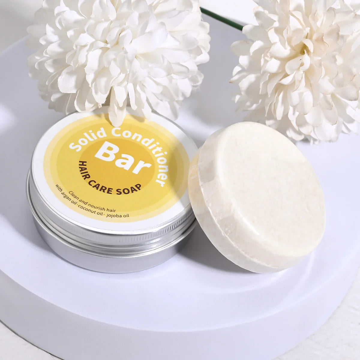 Plant Essential Oil Hair Conditioner Soap Rich in Argan Oil Coconut Oil Jojoba Oil Deep Hair Care Soap Used with Shampoo Soap Oasis Select