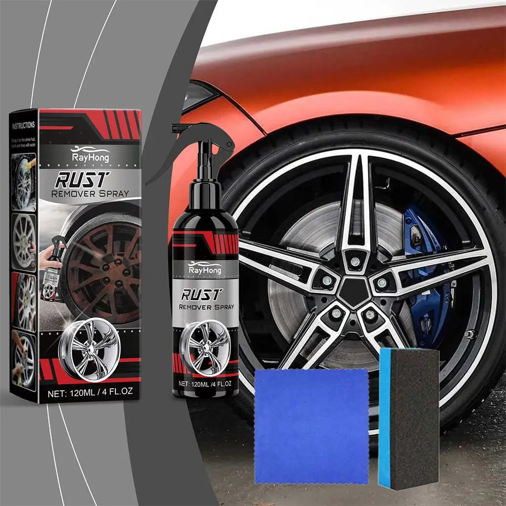 Universal Rust Remover Revitalizing Spray for Car Wheels Metal Surfaces Strong Decontamination Smooth Reliable Oasis Select