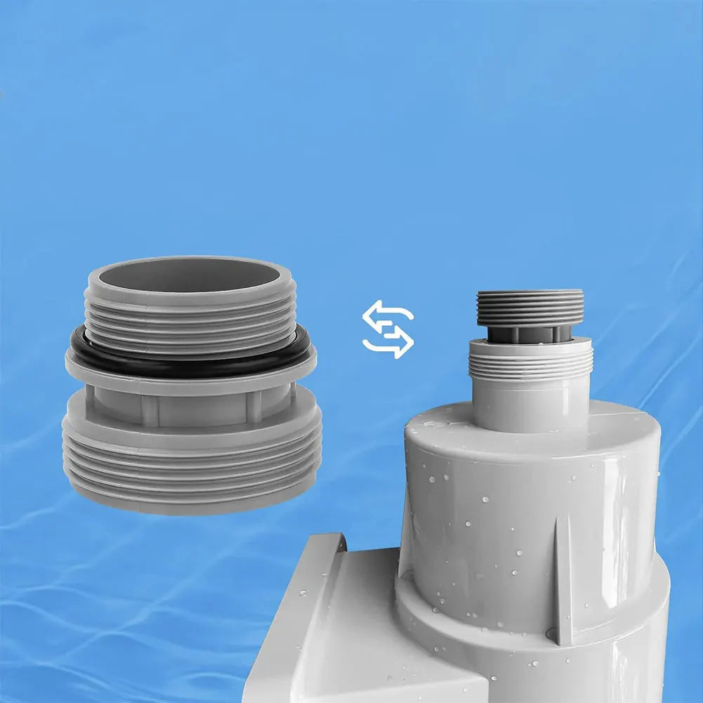 4 Pack Pool Pump Connector with Clamp Washer Pool Pump Adapter Pools Filter Pump Connector Hoses Conversion Replacement Parts Oasis Select