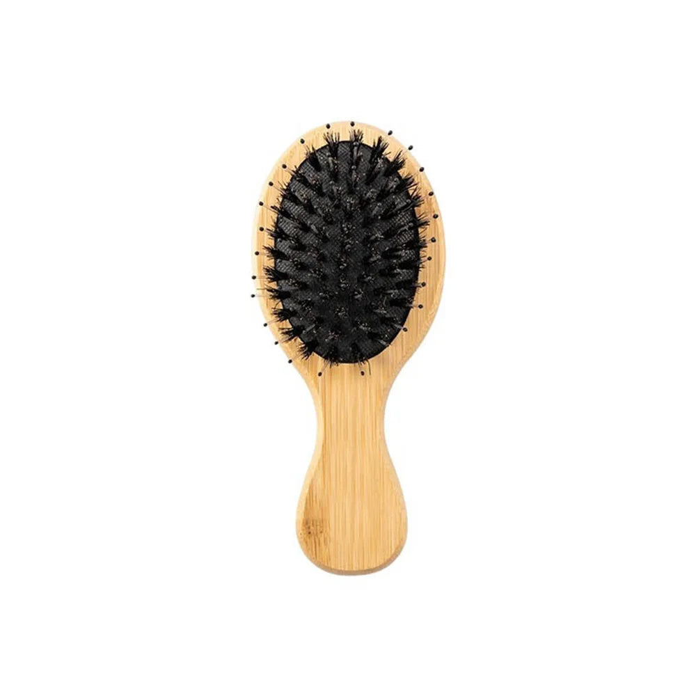 Wooden Soft Bristle Hair Brush – Detangle & Straighten Comb Hair Brush & Comb Oasis Select Wood2