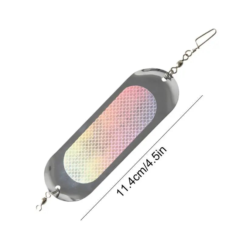 Fishing Flashers for Trolling Salmon Diving Board Salmon Fishing 4.5In Metal Flash Boards 23g Fishing Lures with Lights tool Oasis Select