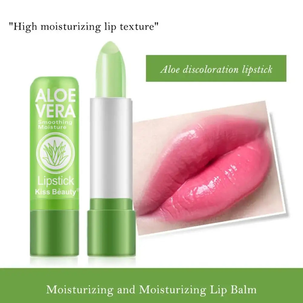 Aloe Vera Color-Changing Lipstick – Moisturizing Lip Balm 2pk Color-Changing Lipstick Oasis Select