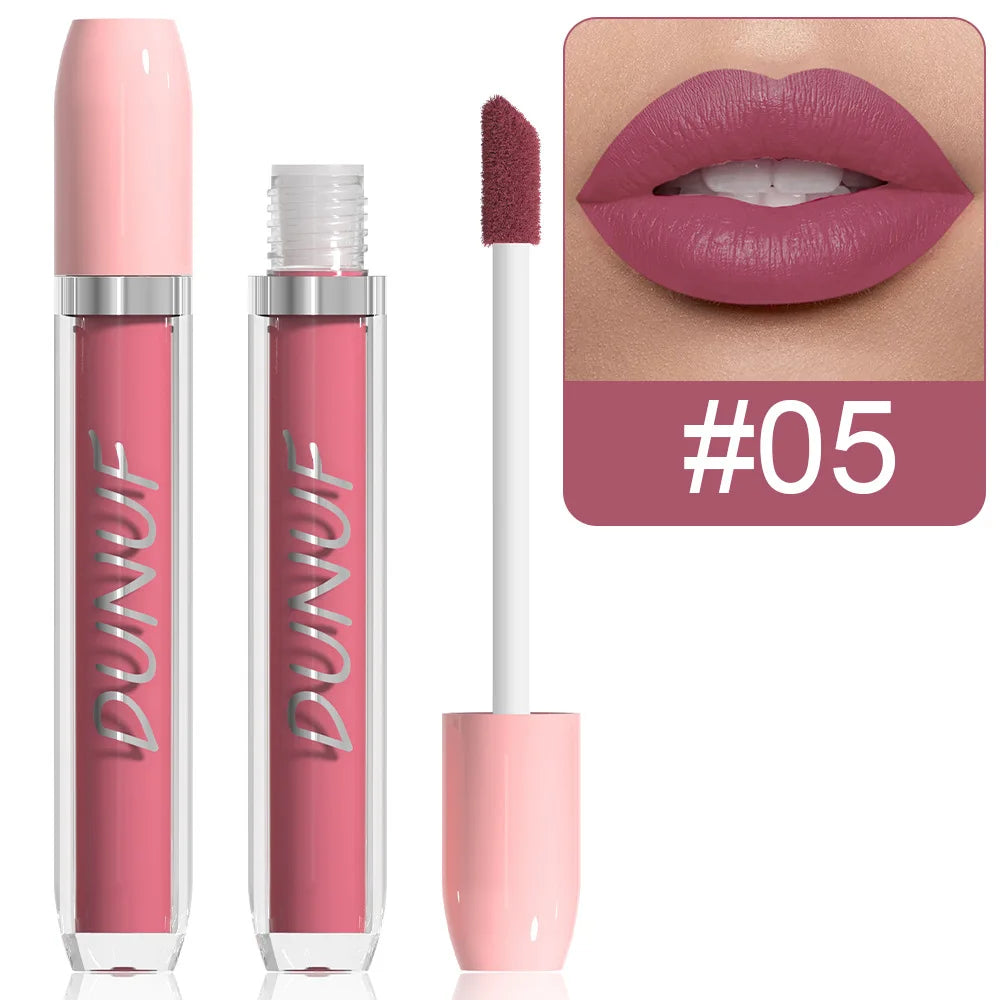 Matte Lip Gloss Lipstick, High Pigment Waterproof Velvet Long Lasting Purple Bright Red Deep Red Nude, Y2K Valentine's Day Gifts Oasis Select 05