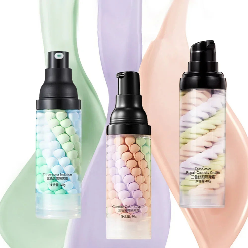 Three-color Repair And Isolation Cream Protective Primer Before Makeup Moisturizing Isolation Milk 40g Oasis Select