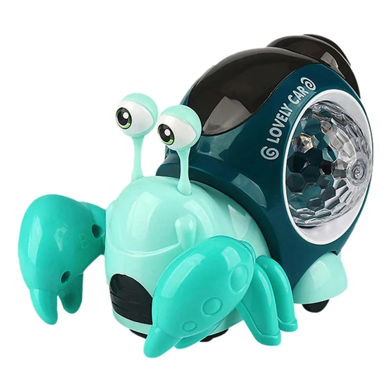 Crawling Crab Baby Toys With Music Light Up Interactive Musical Toys For Baby Dancing Crawling Toys Moving Toddler Toys 0 12 Oasis Select Electric crab