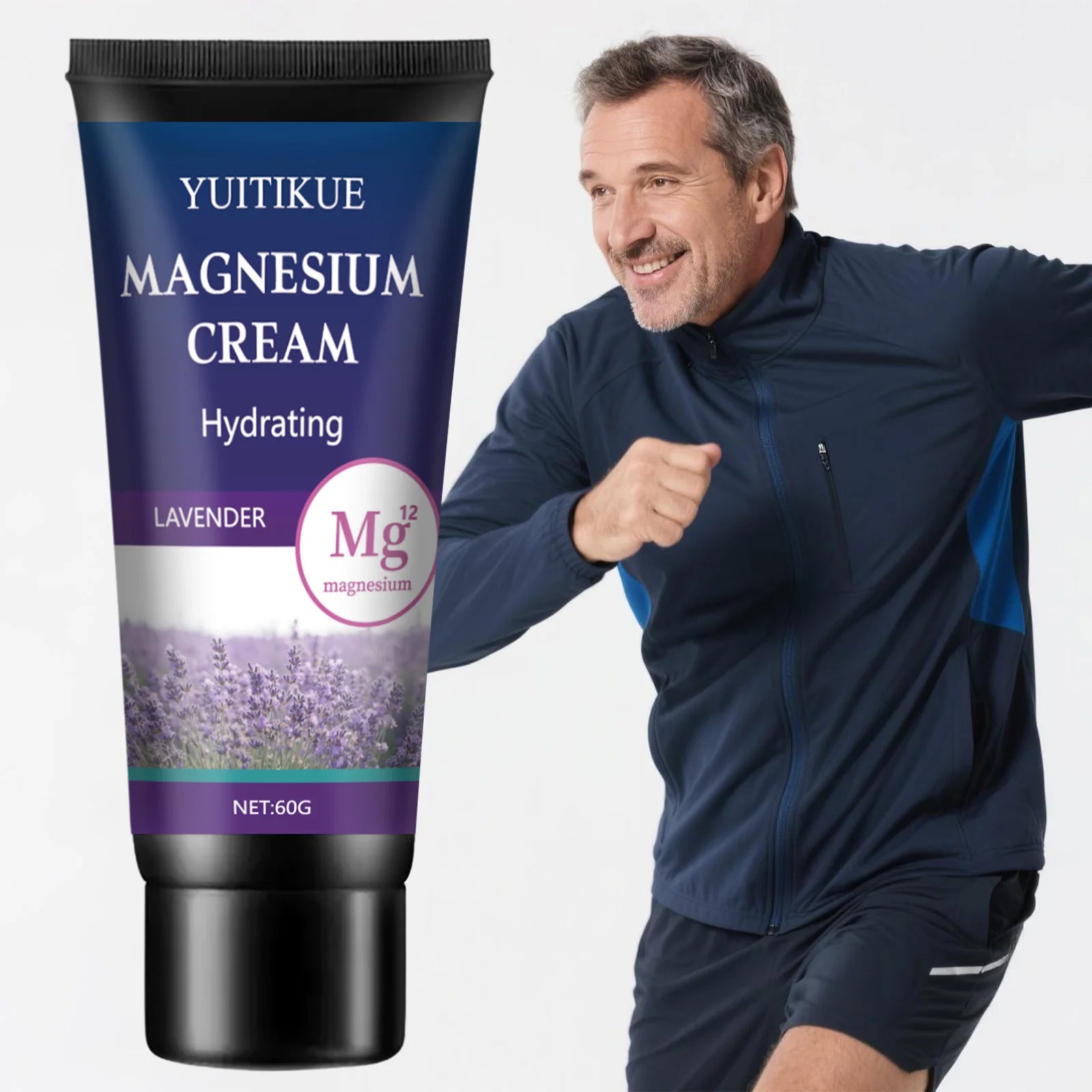 YUITIKUE Magnesium Cream 60g – Joint & Muscle Relief, Lavender