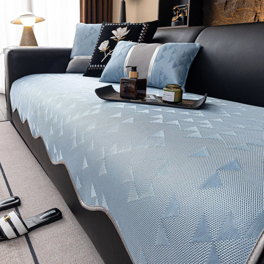 2026 New One-Piece Ice Silk Sofa Cushion Non-Slip Summer Cooling Seat Pad Luxury Advanced Sense Sofa Cover Towel Oasis Select