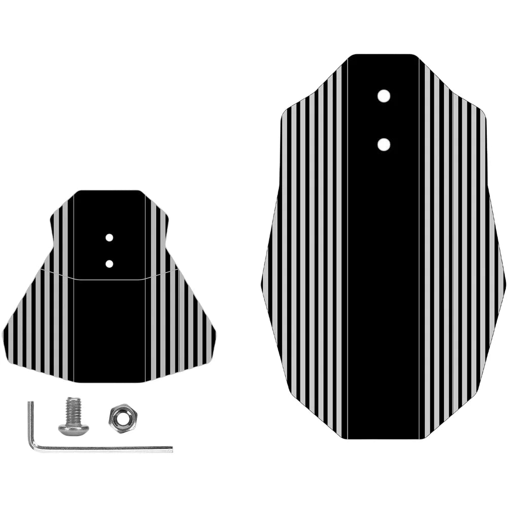 Folding Bike Mudguard Extension for Brompton with Quick Release PP5 Plastic Front and Rear Kit Black 158x100x0.5mm Oasis Select Front and Rear Kit