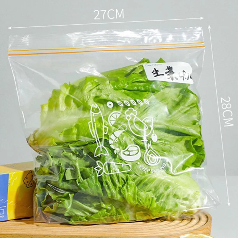WISH 30 Small & 45 Large Food Storage Bags - Freezer Safe Self-Sealing Food Preservation Bags Oasis Select