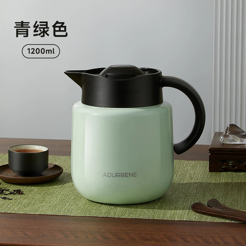 Stewed Teapot Household Old White Tea Smothered Pot Tea Water Separation Thermal Insulation Brewing Kettle Oasis Select turquoise 1200ml