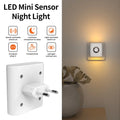 LED Night Light with EU Socket Motion Sensor Warm White Wall Lamp Dual-head Luminous Ambient Light for Bedroom Staircase Toilet Oasis Select Warm White EU