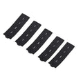 5pcs Pant Extender Belt Unisex Waist Band Tight Trousers Jeans Skirts Maternity Button Hooks Garment DIY Sewing Supplies Oasis Select Black 5PCS