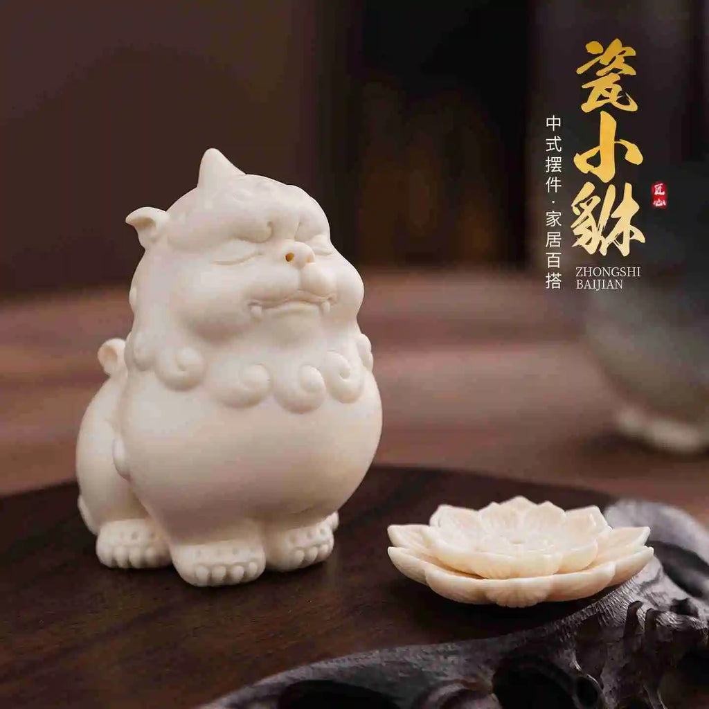Porcelain Yellow Porcelain Tea Tray Tea Holder Tea Pet Incense Holder Business Gift Oasis Select