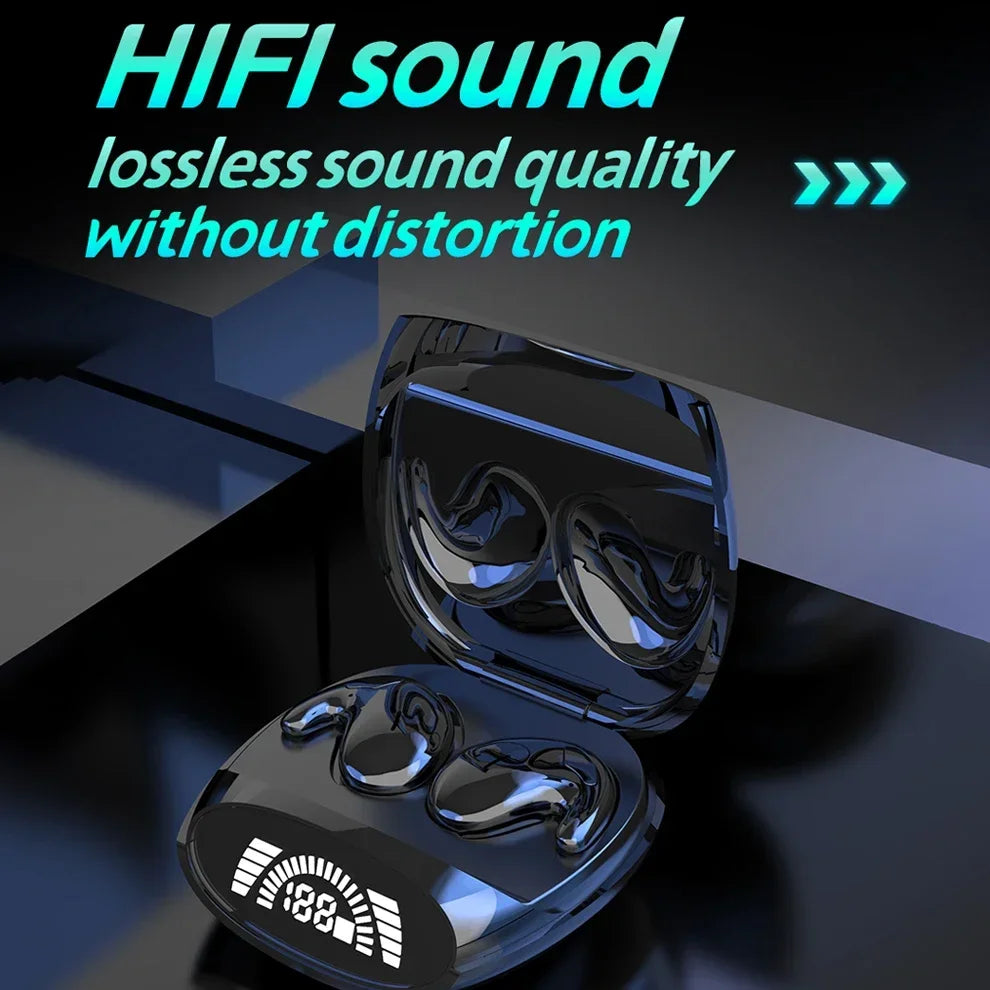 HiFi Stereo Sports Wireless Headsets Mini Bluetooth 5.3 Earphones ENC Noise Cancelling Earbuds Invisible Sleep Headphones Oasis Select