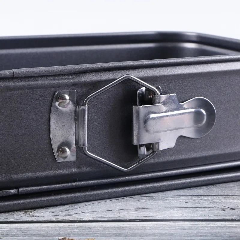 Leak-Proof Rectangular Cake Pan 11.03in, Non-Stick, Removable Bottom for Cheesecakes & Desserts, Oven & Dishwasher Safe Oasis Select