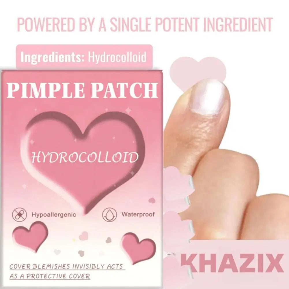1080PCS Cute Pink Heart-Shaped Pimple Patches For Teens Girls Conceal Breakouts Acne Blemish Hydrocolloid Zit Stickers Skincare Oasis Select