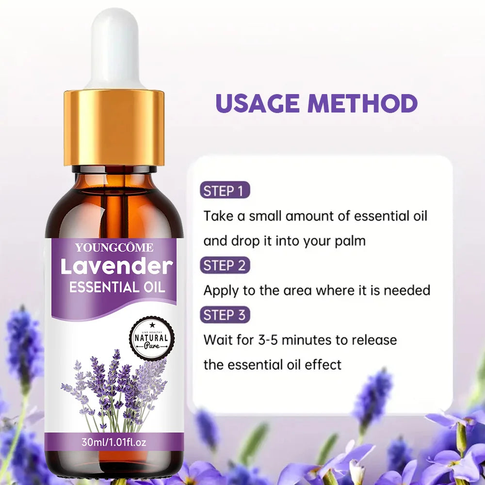 Lavender Extract Hair Oil Joint Massage Oil Grapefruit and Lavender Massage Oil, Moisturizing Body Oil Body Care Skincare new Oasis Select