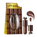 LIPPY BUNNY Chocolate Glow Lip Gloss with Bunny Keychain Lip Gloss Oasis Select 2pcs