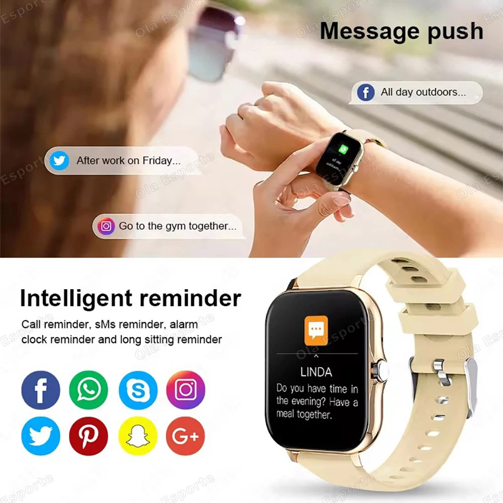 Ola Esporte 1.83" Smart Watch Bluetooth Call Fitness Tracker