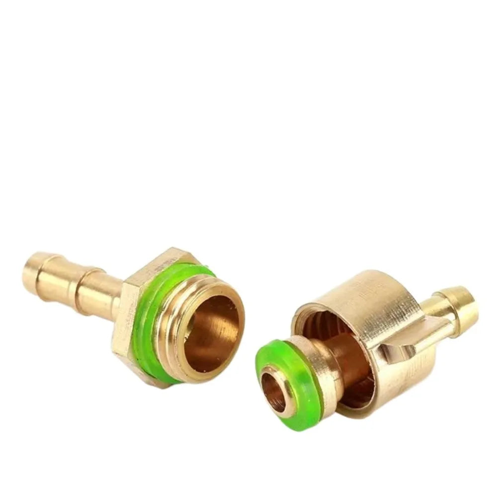 Brass Sprayer Hose Connector High Pressure Spraying Pipe Repair Brass Hose Repair Connector Garden Spraying 6.5/7.2/8/8.5mm Oasis Select