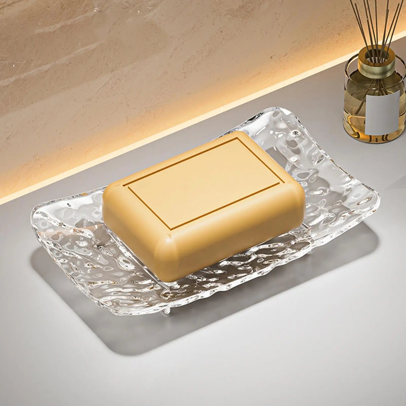 Soap Dish with Drain Holes – Non-Slip Quick-Dry Tray, 2-Pack