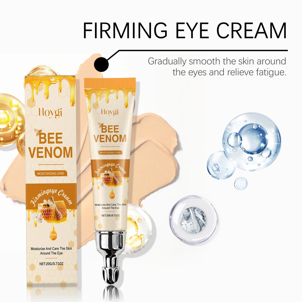 Bee Venom Eyes Cream Massage Under Eyes Dark Circles Remove Reduce Eye Fine Lines Increase Elasticity Moisturizing Eye Skin Care Oasis Select