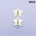 Metal Star Moon Bow Phone Charm Holder & Finger Ring Stand 2/4pc