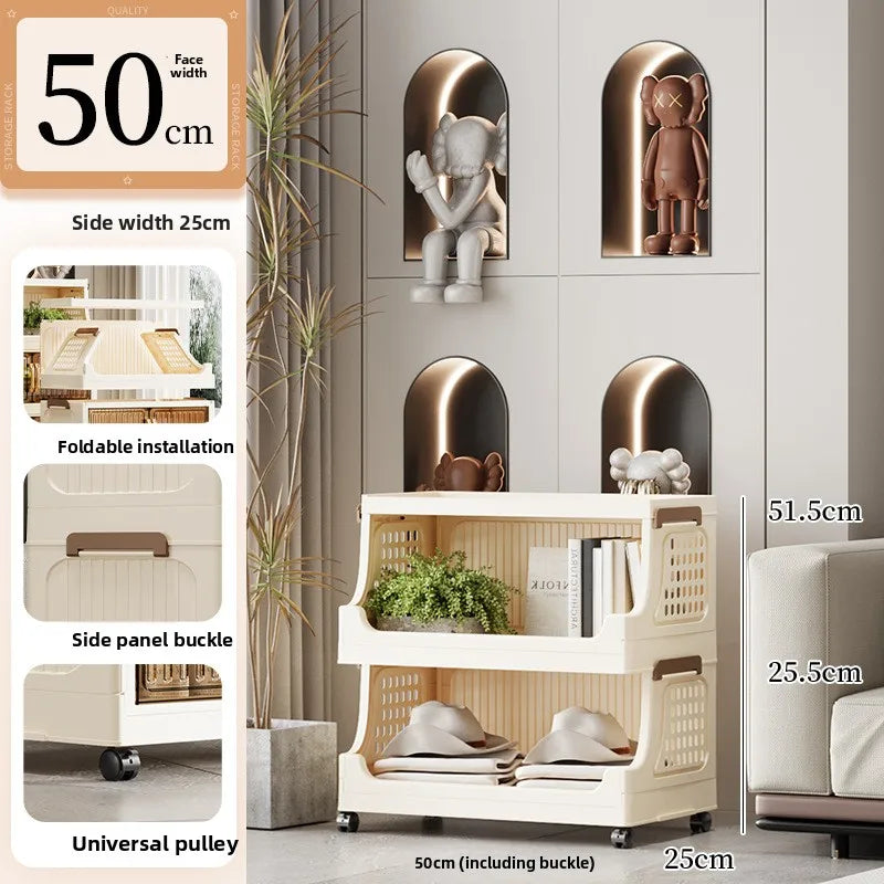 40-50-60 Transparent Household Living Room Multi-layer Mobile Snack