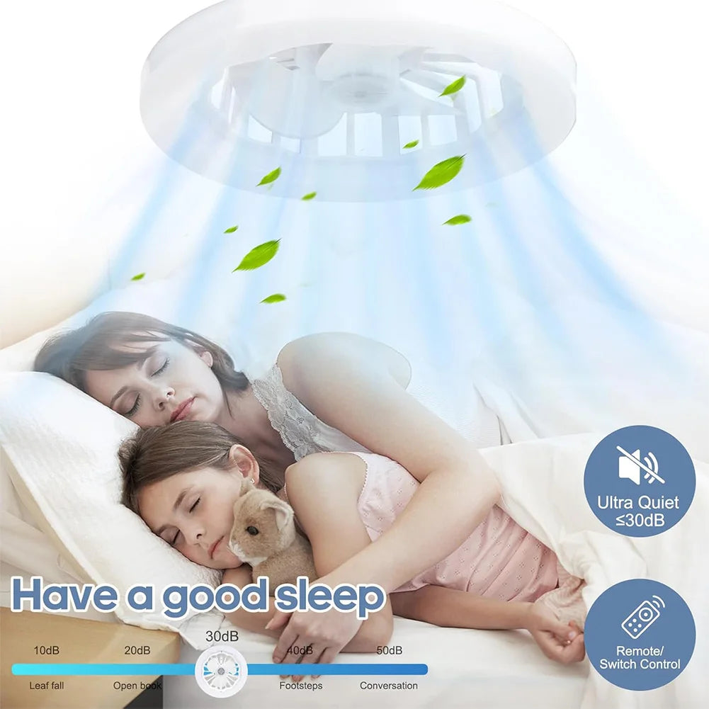 Flush Mount Ceiling Fan with Light & Remote | 3 Speeds Dimmable Ceiling Fan Light Oasis Select