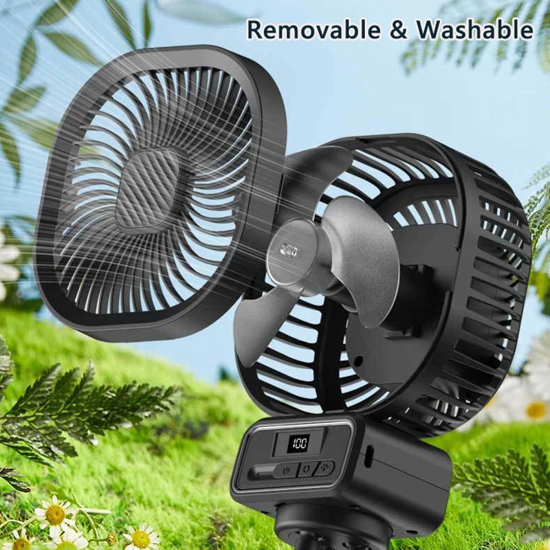 URGGU 5000mAh Portable Octopus Fan – Stroller, Camping & Desk