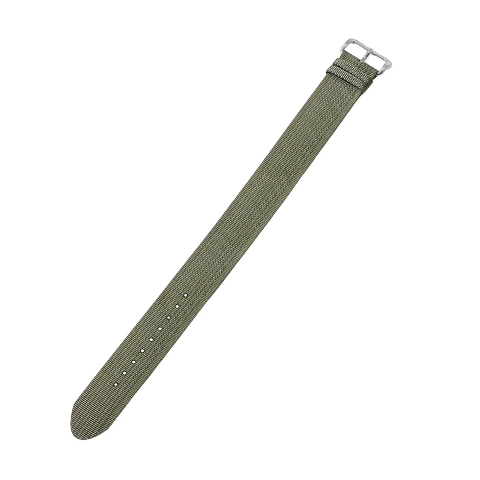 Nylon Military Sport Watch Strap – Soft Canvas Fabric Band Watch Strap Oasis Select 22mm Green One Size