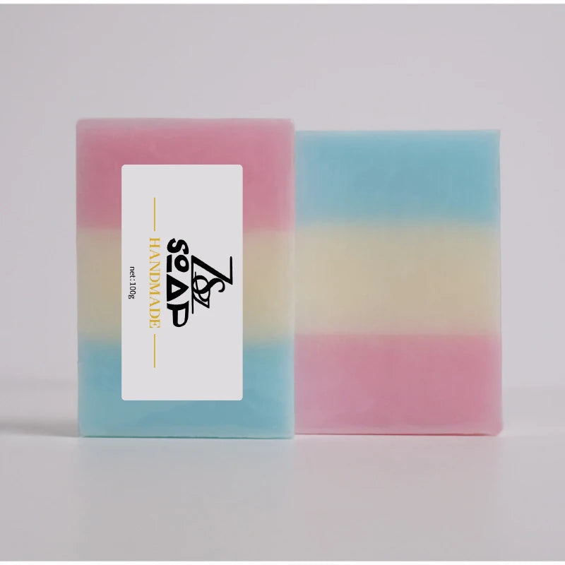 Cute Ice Cream Handmade Soap Natural Honey Goat Milk Nourishing Cleansing Bar For Face & Body Travel Gift Set Oasis Select