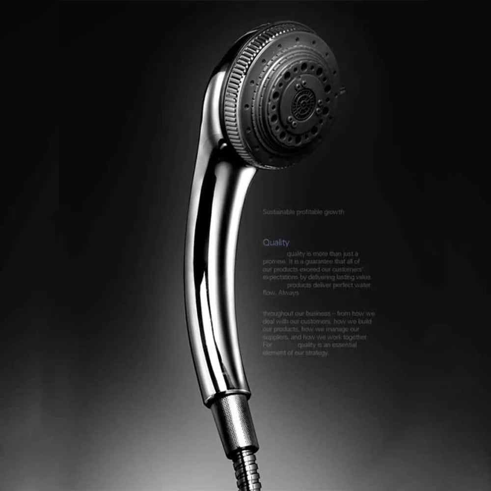 Easy to Use Multifunction Shower Head Adjustable 7 Modes Bathroom Fixture Stainless steel High Pressure Filter Home Oasis Select