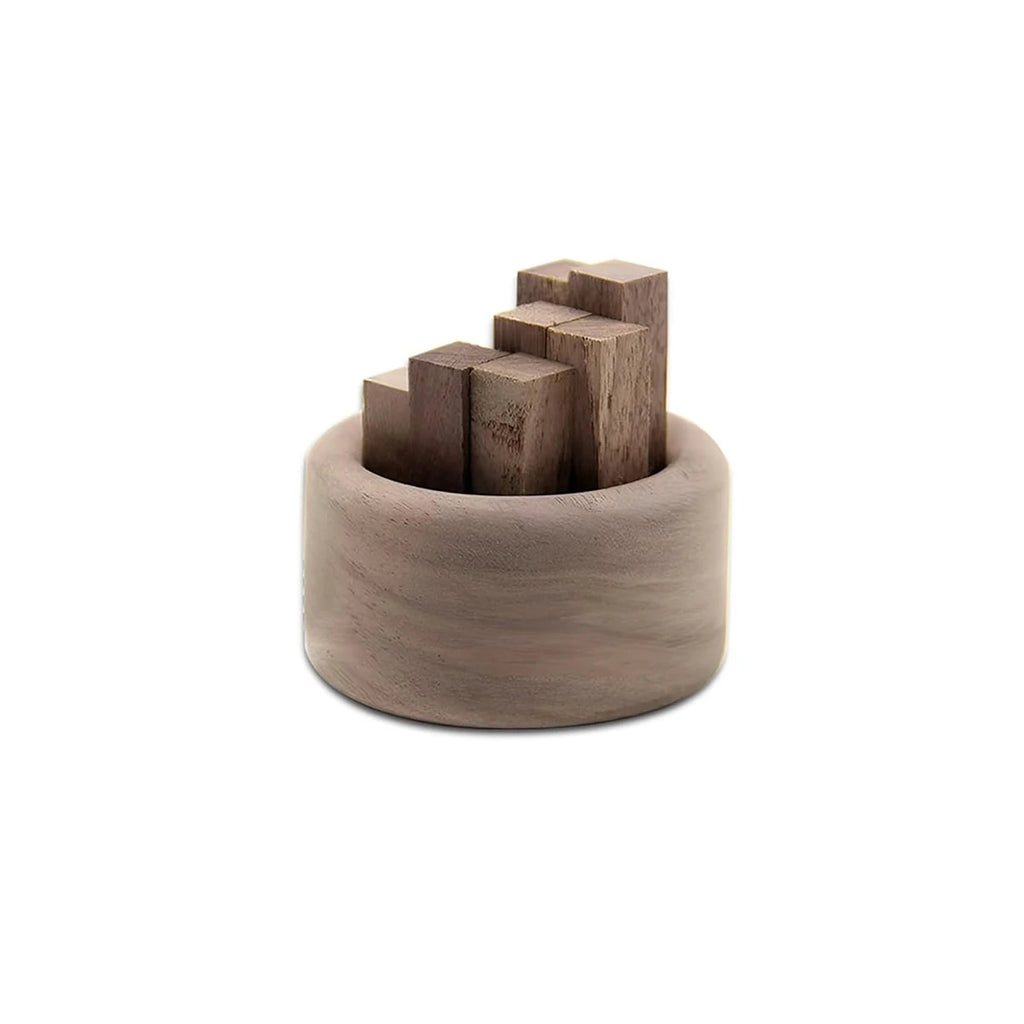 Wooden Essential Oil Diffuser Natural Car Air Freshener Aromatherapy Round Home Office Bedroom Decor Car Vent Fragrance Ornament Oasis Select Black walnut