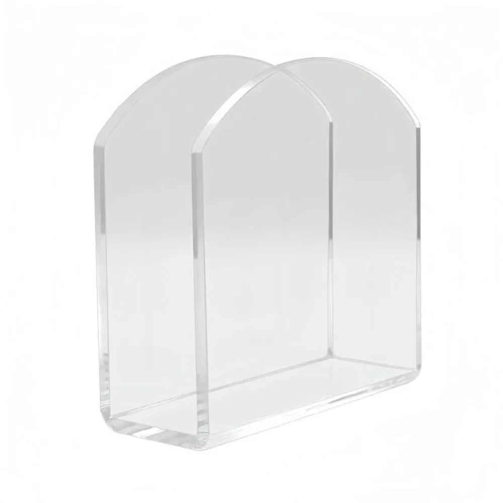Transparent Acrylic Napkin Holder Vertical Holder Napkin Storage Napkin Organizer Freestanding U Shaped Tissue Box Dispenser Oasis Select Style 1