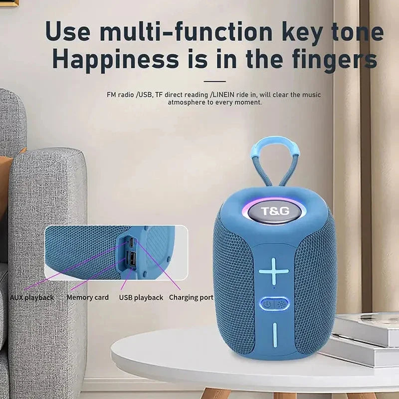 T&G TG658 Portable Bluetooth 5.3 Speaker | FM, TWS & LED