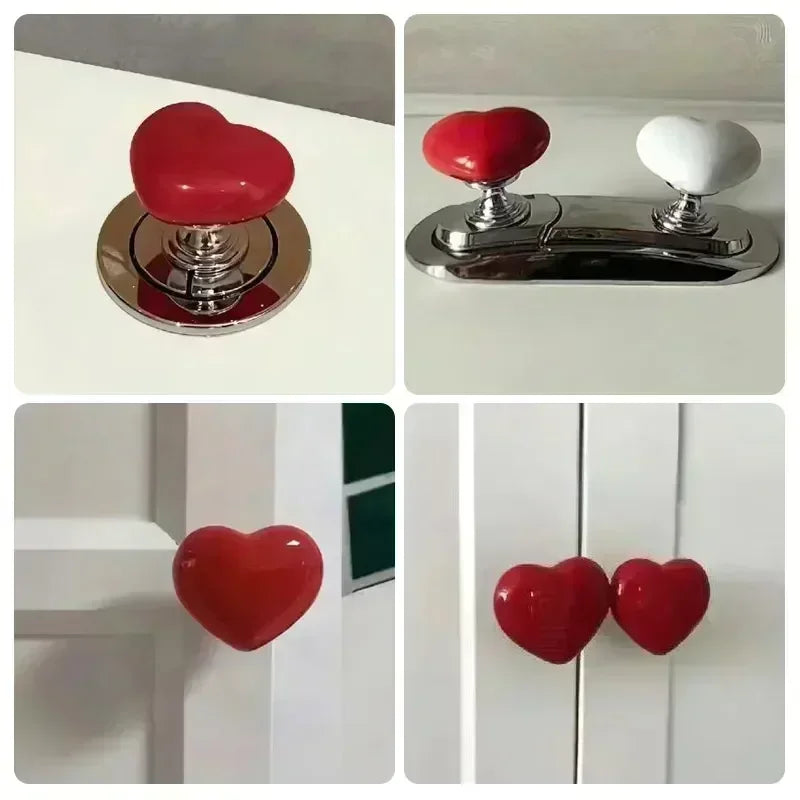 Heart Shape Toilet Flush Button Presser – Nail-Friendly Decor Toilet Button Presser Oasis Select