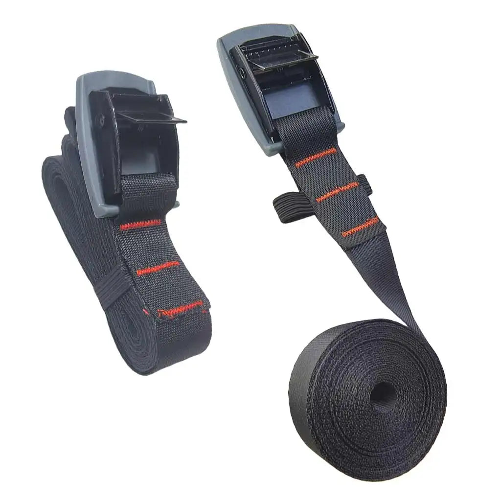 600lbs Outdoor Camping Travel Lashing Straps Bundle Baggage Belt Kayak SUP Cargo Tie-Down Strap Trucks Luggage Motorcycle Oasis Select 3 Meter 2 pieces