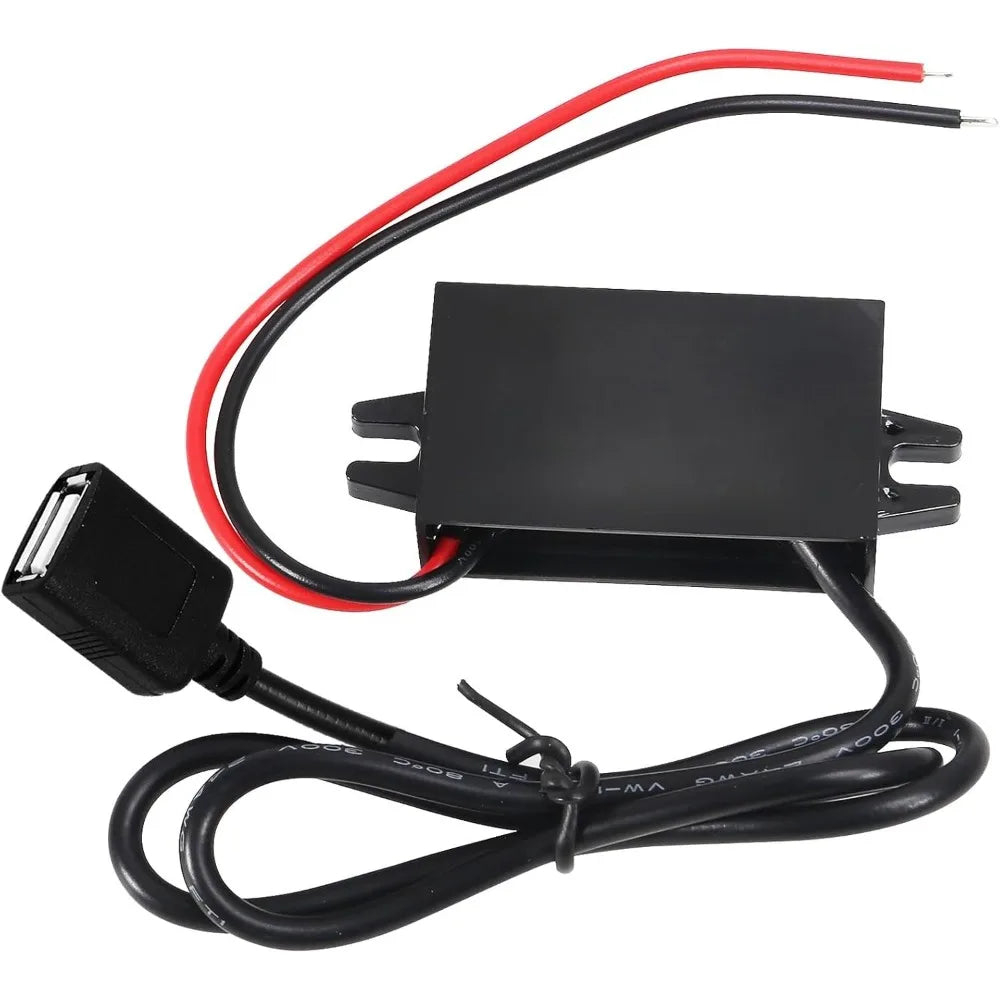 DC To DC 12V To 5V 3A 15W Buck Converter Module Waterproof Regulator With USB Charging For Car LED Display GPS Navigation Taxi Oasis Select