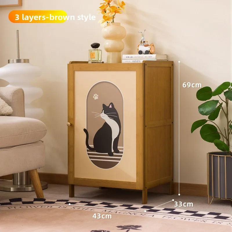 Bookshelf Floor-to-ceiling simple living room Small storage cabinet Household storage cabinet With door Crack storage cabinet Oasis Select Primary 3-43