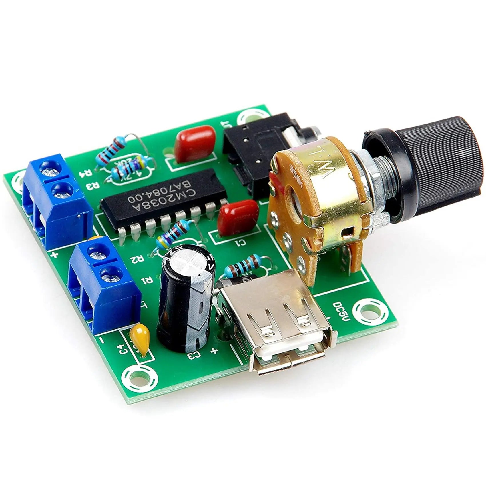 Mini Power Amplifier Board 5W+5W HiFi Two-Channel PM CM2038 5V USB Supply Power Audio Amplifier Oasis Select