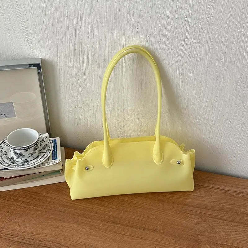 Women's Transparent PVC Bucket Tote Shoulder Handbag | JETTING