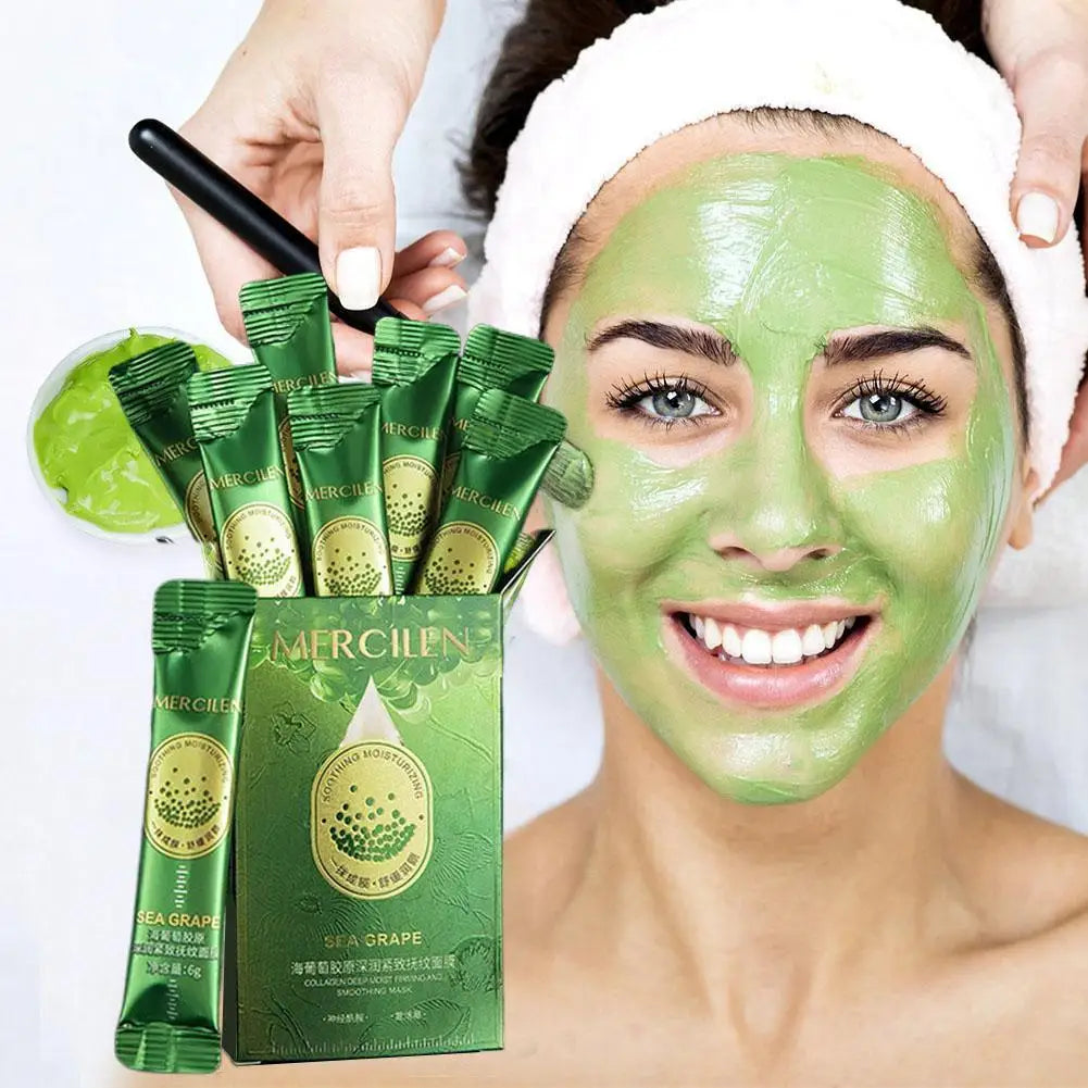 Sea Grape Collagen Peel-Off Face Mask – Hydrating 10-Pack Peel-Off Face Mask Oasis Select