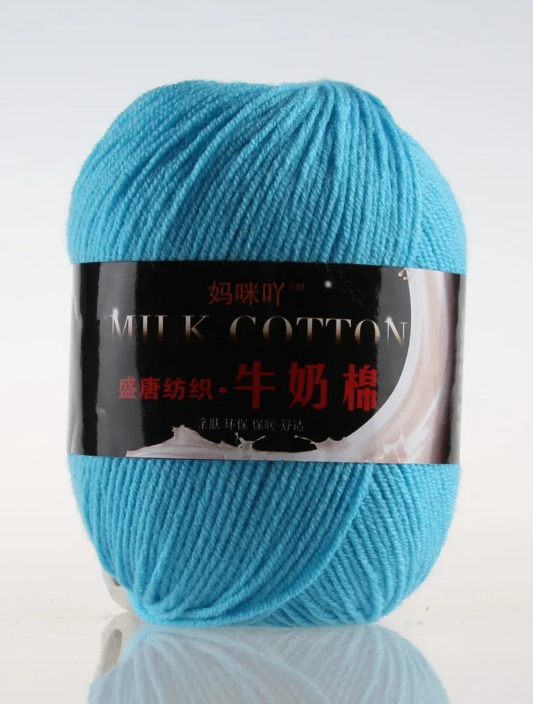 DIY Three Strands Graded Section Dyed Wool Medium Fine Cotton Thread
