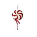 Decorative Hanging Ornament for Christmas Trees and Indoor Walls Featuring Large Sparkly Lollipop with Glitter Swirl Pattern Oasis Select A large size China Mainland