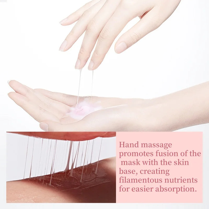 Peach Sleeping Mask with Niacinamide – 30 Pcs Overnight Mask Sleeping Face Mask Oasis Select